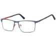 Okulary zerówki korekcyjne Nerd Prostokątne Flex 909B granatowe