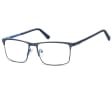 Okulary zerówki korekcyjne Nerd Prostokątne Flex 909C granatowe
