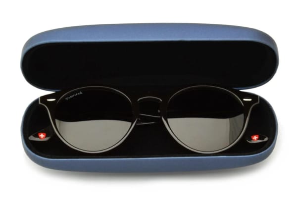 ZESTAW 8 PRODUKTÓW - 4x Etui na okulary granatowe + 4x Ściereczka z mikrofibry