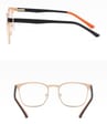 Solidne okulary zerówki do komputera BLUE LIGHT czarno-złote z flexami 25126C