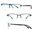 Ultralekkie tytanowe okulary zerówki z filtrem Blue Light do komputera Czarne TN825
