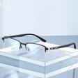 Ultralekkie tytanowe okulary zerówki z filtrem Blue Light do komputera Brązowe TN825A