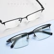 Ultralekkie tytanowe okulary zerówki z filtrem Blue Light do komputera Czarny/Grafit TN826A