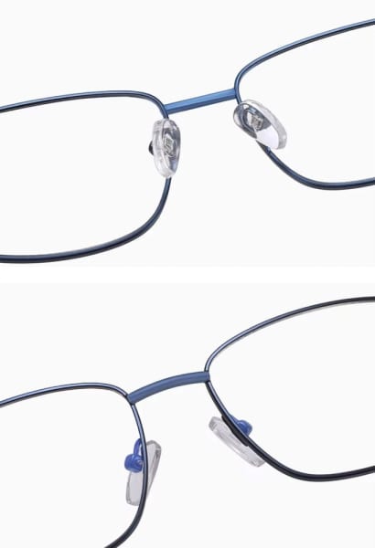 Metalowe okulary zerówki z filtrem Blue Light do komputera 25154C Czarny/Srebrny + akcesoria