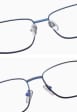 Metalowe okulary zerówki z filtrem Blue Light do komputera 25154D Grafitowe + akcesoria
