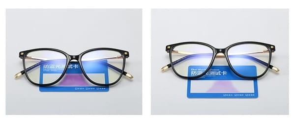 Okulary damskie kocie zerówki do komputera BLUE LIGHT 25143 Czarny/Panterka