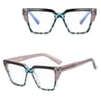 Okulary damskie kocie zerówki do komputera BLUE LIGHT 25143C Czarny/Niebieski/Szary