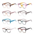 Okulary damskie kocie zerówki do komputera BLUE LIGHT 25143C Czarny/Niebieski/Szary