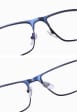 Metalowe męskie okulary zerówki z filtrem Blue Light do komputera 25139B złote + akcesoria