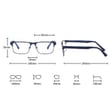 Metalowe męskie okulary zerówki z filtrem Blue Light do komputera 25139B złote + akcesoria