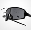 Sportowe okulary przeciwsłoneczne lustrzanki z filtrem UV400 STS-01 czarny/srebrny