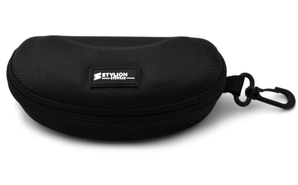 Sportowe okulary przeciwsłoneczne lustrzanki z filtrem UV400 STS-01A czarny/niebieski