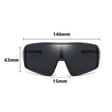Sportowe okulary przeciwsłoneczne lustrzanki z filtrem UV400 STS-01C czarny/zielony