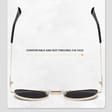 Damskie okulary przeciwsłoneczne owalne UV400 SKK-05A srebrny/czarny
