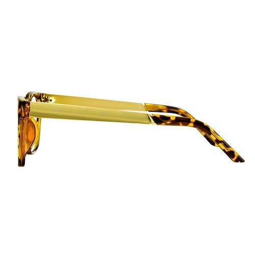 Metalowe Okulary zerówki panterka NR-181