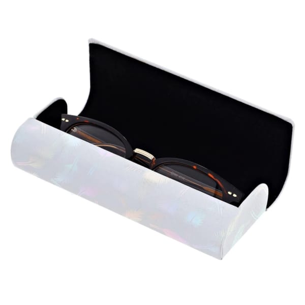 Etui okularowe na magnes holograficzne pióra ET-130B Białe