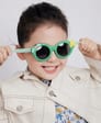 Dziecięce 3-6 lat gumowe okulary przeciwsłoneczne polaryzacyjne POL-JR-68E róż/fiolet