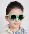 Dziecięce 3-6 lat gumowe okulary przeciwsłoneczne polaryzacyjne POL-JR-68E róż/fiolet