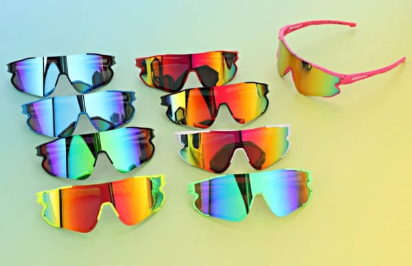Dziecięce 8-13 lat sportowe okulary przeciwsłoneczne SVMK-20D czerwone