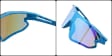 Dziecięce 8-13 lat sportowe okulary przeciwsłoneczne SVMK-20D czerwone
